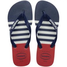 Chinelo Havaianas Top Nautical - Azul e Vermelho