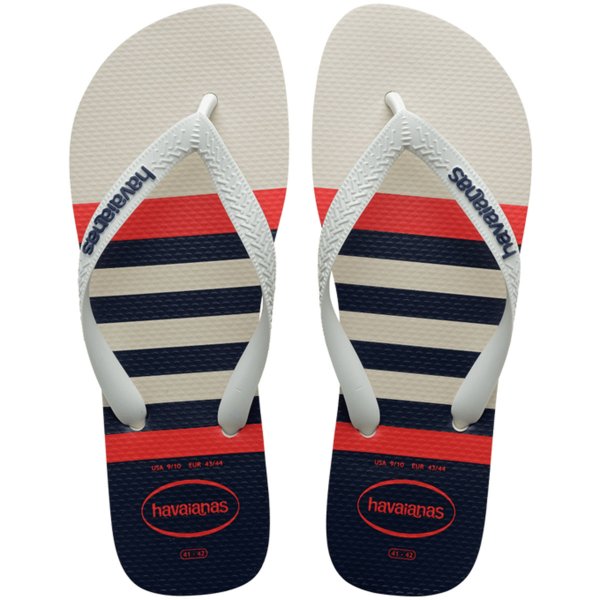 Chinelo Havaianas Top Nautical - Branco e Marinho