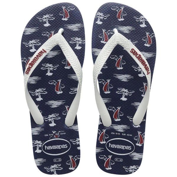 Chinelo Havaianas Top Nautical - Marinho e Branco