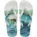 Chinelo Havaianas Top Surfer Masculino - Branco e Azul Claro