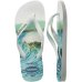 Chinelo Havaianas Top Surfer Masculino - Branco e Azul Claro