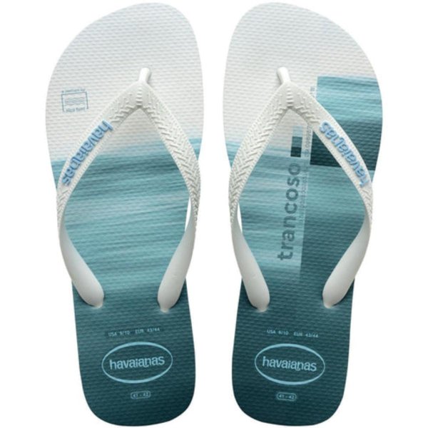 Chinelo Havaianas Top Surfer Masculino - Branco e Verde