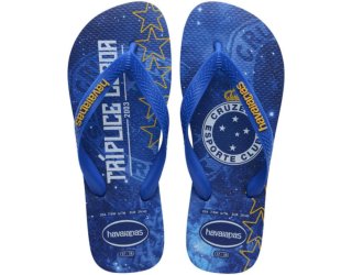 Chinelo Havaianas Top Times Cruzeiro Masculino - Azul