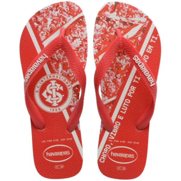 Chinelo Havaianas Top Times Internacional Masculino - Vermelho