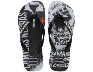 Chinelo Havaianas Top Times Vasco da Gama - Preto