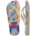 Chinelo Havaianas Top Warner Classics Masculino - Bege Palha