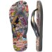Chinelo Havaianas Top Warner Classics Masculino - Cinza e Amarelo