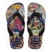 Chinelo Infantil Havaianas Top Warner Jovens Titãs Menino - Preto