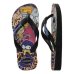 Chinelo Infantil Havaianas Top Warner Jovens Titãs Menino - Preto