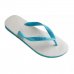 Sandália Havaianas Tradicional - Azul Claro e Branco