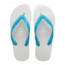 Chinelo Havaianas Tradicional - Azul Claro e Branco