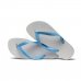 Sandália Havaianas Tradicional - Azul Claro e Branco