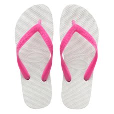 Chinelo Havaianas Tradicional - Branco e Rosa