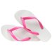 Chinelo Havaianas Tradicional - Branco e Rosa
