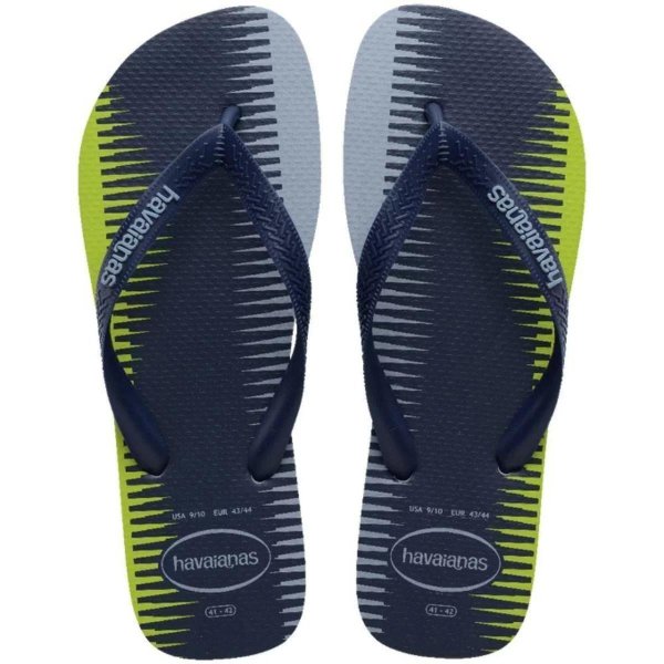 Chinelo Havaianas Trend Masculino - Azul Claro e Branco