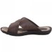 Chinelo Couro Itapuã Tiras Cruzadas Slide - Marrom