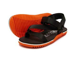 Sandália Kenner Pro Trekking NK6 Masculina - Preto e Laranja