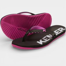Chinelo Infantil Kenner Red Kids - Preto e Rosa