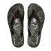 Chinelo Kenner Summer Caveira Floral Masculino - Preto e Vermelho