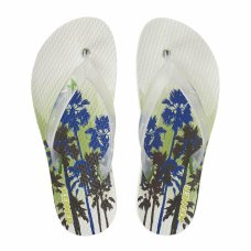 Chinelo Kenner Summer Carnauba Masculino - Branco e Verde
