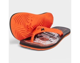 Chinelo Kenner Summer Caveira Masculino - Preto e Laranja Chinelo Kenner Summer Caveira Masculino - Preto e Laranja