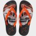 Chinelo Kenner Summer Caveira Masculino - Preto e Laranja