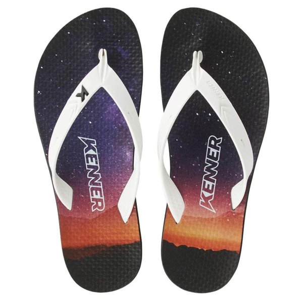 Chinelo Kenner Summer Galaxy Masculino - Preto e Branco