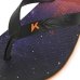 Chinelo Kenner Summer Galaxy Masculino - Preto e Laranja