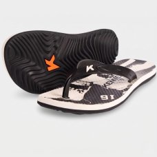 Chinelo Kenner Summer Gol Masculino - Preto e Branco