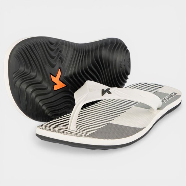 Chinelo Kenner Summer Grid Masculino - Preto e Branco
