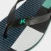 Chinelo Kenner Summer Grid Masculino - Preto e Verde