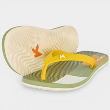 Chinelo Kenner Summer Grid Masculino - Verde e Amarelo