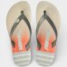 Chinelo Kenner Summer Listras Masculino - Laranja e Cinza