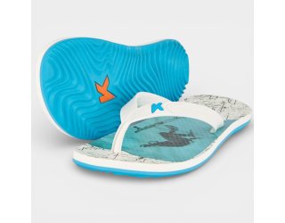 Chinelo Kenner Summer SK8 Masculino - Branco e Azul Chinelo Kenner Summer SK8 Masculino - Branco e Azul