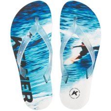 Chinelo Kenner Summer Surf Masculino - Azul e Branco