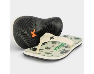 Chinelo Kenner Summer Tropical Masculino - Branco e Verde