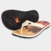 Chinelo Kenner Summer Tropicalia Masculino - Branco e Laranja