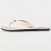 Chinelo Kenner Summer Tropicalia Masculino - Branco e Laranja