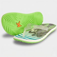 Chinelo Kenner Summer Tropicalia Masculino - Branco e Verde
