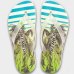 Chinelo Kenner Summer Tropicalia Masculino - Branco e Verde
