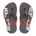 Chinelo Infantil Kenner Red Kids - Cinza e Laranja