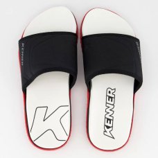 Chinelo Kenner Slide Go Masculino - Branco e Vermelho