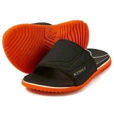 Chinelo Kenner Slide Go Masculino - Preto e Laranja