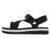 Sandália Kenner Trekking Flatform Feminina - Preto e Branco