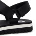 Sandália Kenner Trekking Flatform Feminina - Preto e Branco