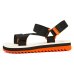 Sandália Kenner Trekking Flatform Feminina - Preto e Laranja