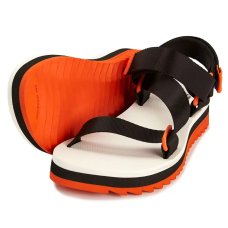 Sandália Kenner Trekking Flatform Feminina - Preto e Laranja