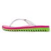 Chinelo Kenner Ibiza Pro Peixes Flatform - Rosa e Verde