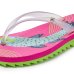 Chinelo Kenner Ibiza Pro Peixes Flatform - Rosa e Verde