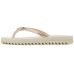 Chinelo Kenner Kyra Slim Feminino - Off White e Prata